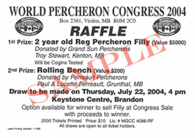 Raffle ticket information
